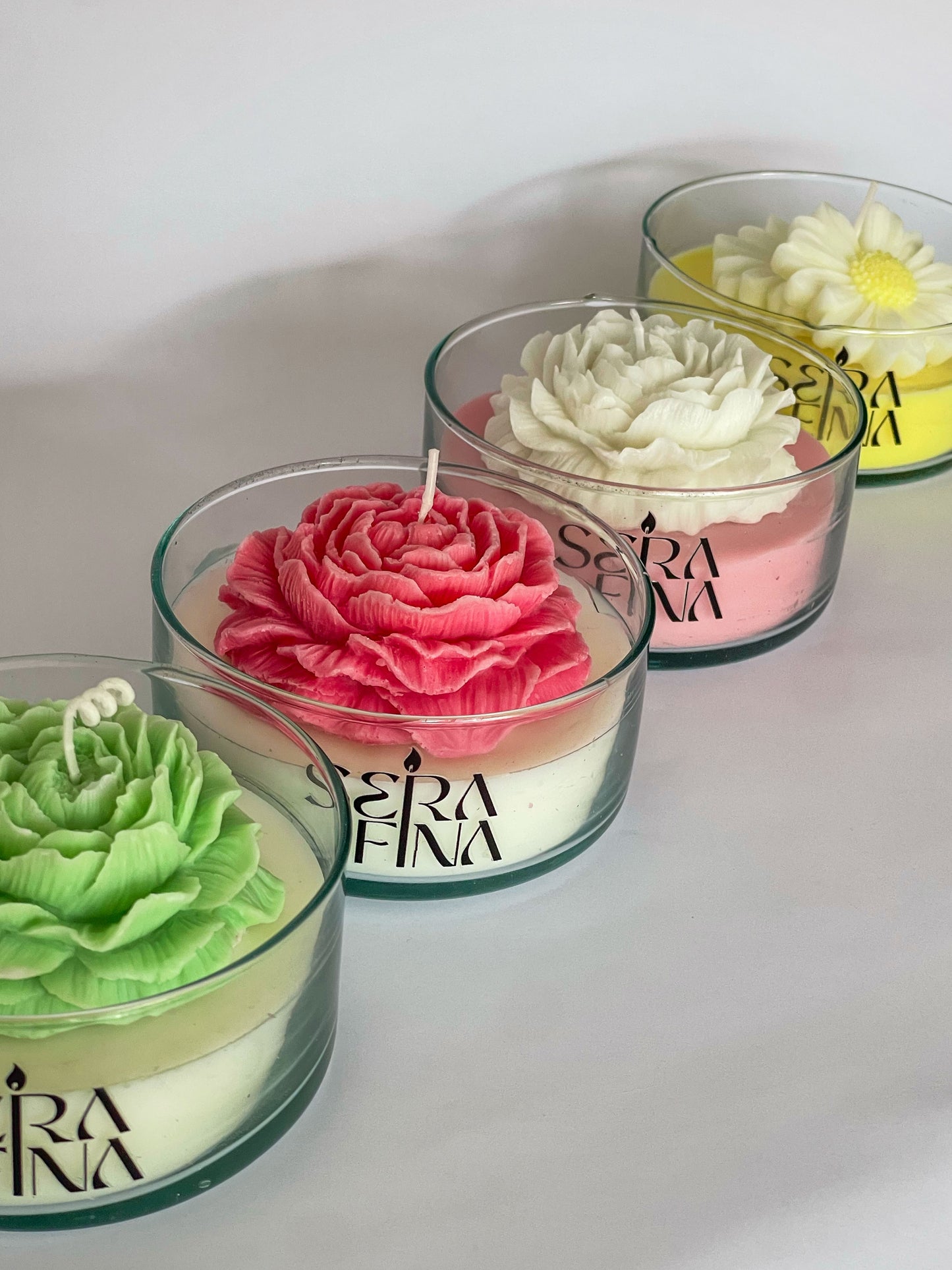 Vela Flor Peonia