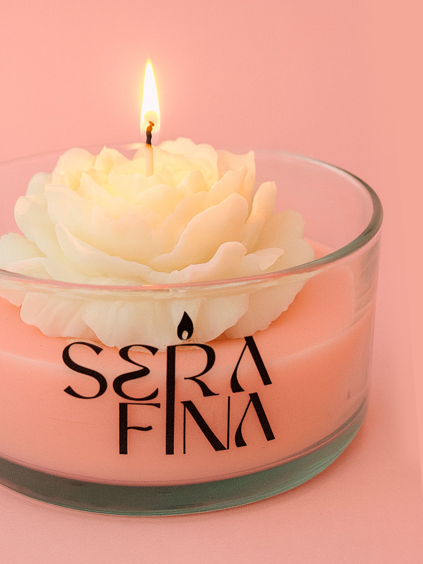 Vela Flor Peonia